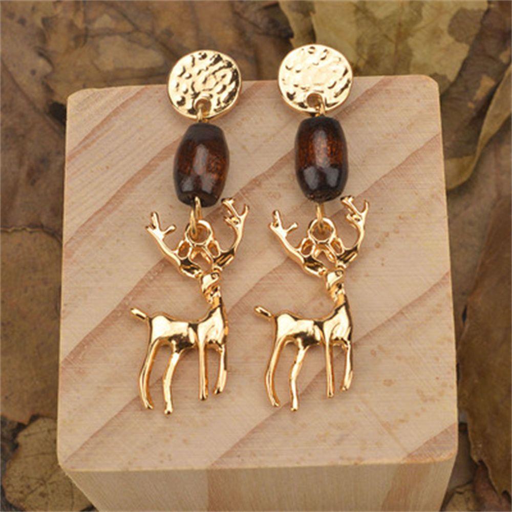 Новые Женские Рождественские Подарки Серьги Снеговик Рождественская Елка Серьги Капли Санта Клаус