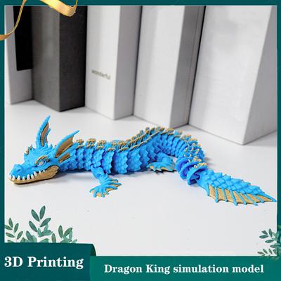 Игрушки, напечатанные на 3D-принтере, Украшение Божественный Дракон, Настольное украшение, 3D Животные, Домашний офис, Ремесло, Напечатанные фигурки, Рождественские подарки