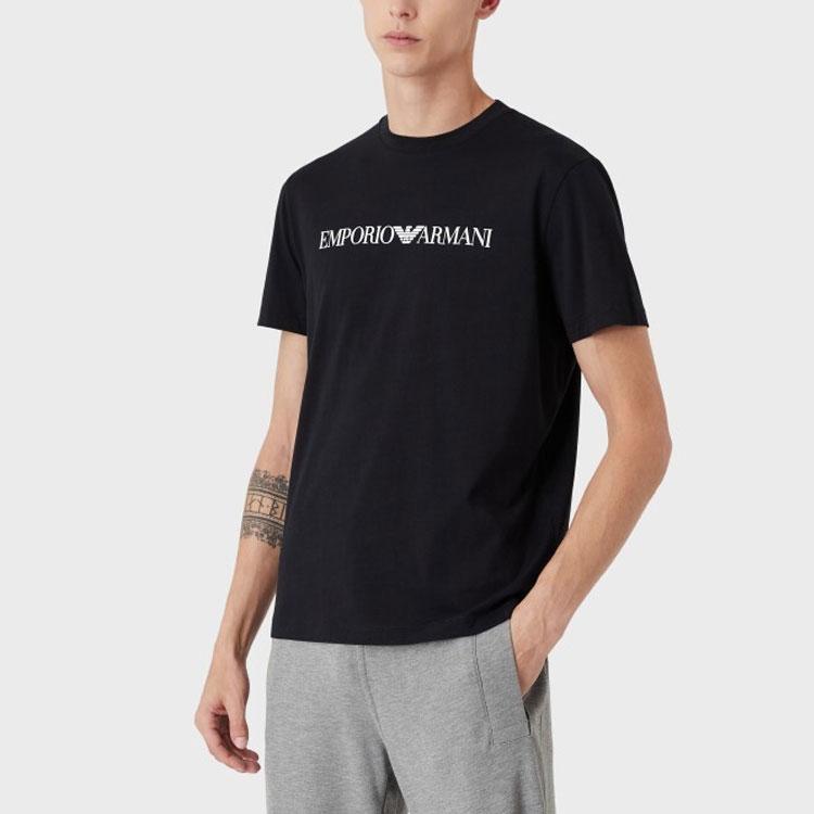 EMPORIO ARMANI Logo Printed Crewneck T Shirt 8N1TN5-1JPZZ-0021