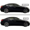Хром Удаление Затемнение Накладка Отделка Окна Черная Для Infiniti Q50 Q50S 2014-2023