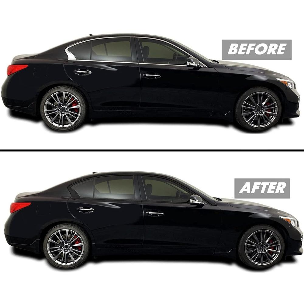 Хром Удаление Затемнение Накладка Отделка Окна Черная Для Infiniti Q50 Q50S 2014-2023