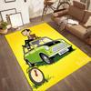 Mr. Bean (animated Version) Square rugs are a great choice for living rooms, bedrooms, home décor, and as gifts.