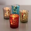Mercury Candlestick Cup Desktop Ornament Candle Holder Glass Tea Light  Home Decor