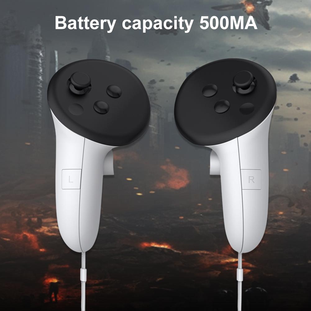 VR Controller Battery Pack Right Left Rechargeable Battery Cover for Meta Quest 3S/3 VR Headset Controller