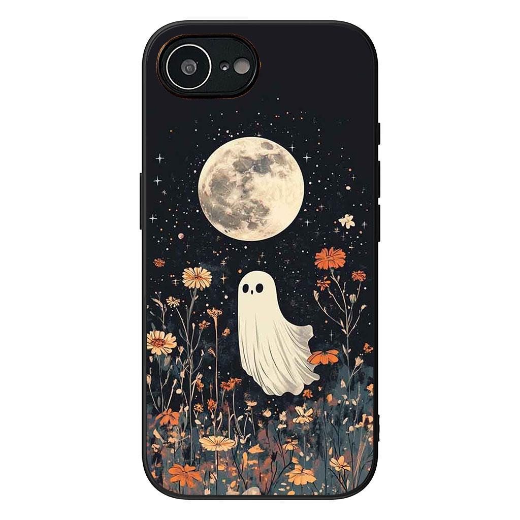 Halloween Little Ghost With Pumpkin Cover for Samsung Galaxy S25 S24 S23 Fe Ultra Plus S7 Edge A05 A06 A16 A55 A15 A35 Case