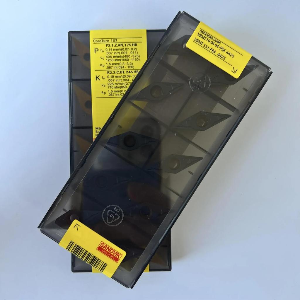 Original Sandvik / VBMT160404-PM 4425 / CNC Lathe Carbide Blade 10 PCS