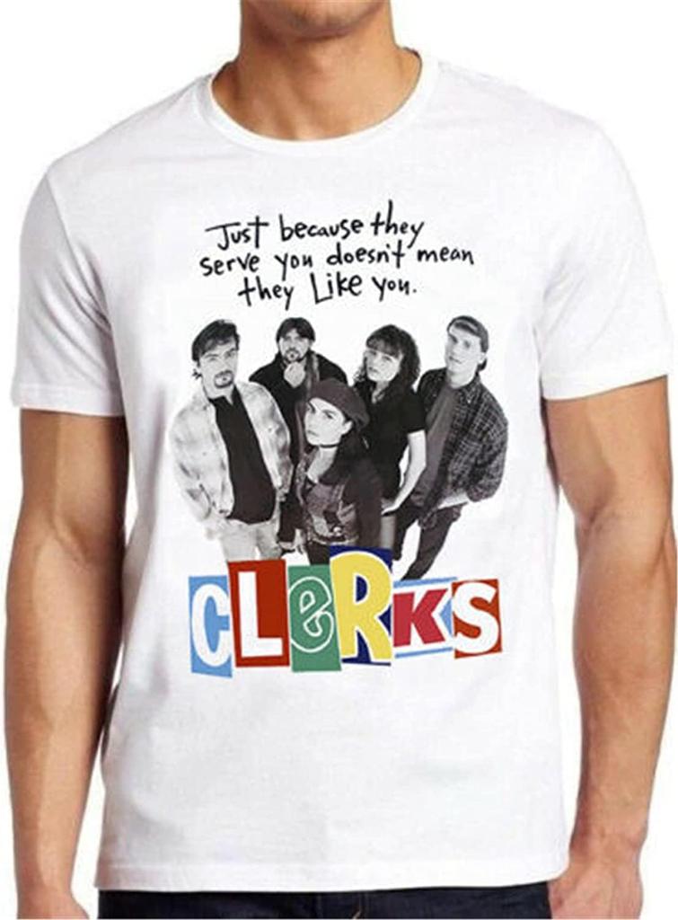 Clerks 90s Comedy Cult Movie Retro T Shirt White