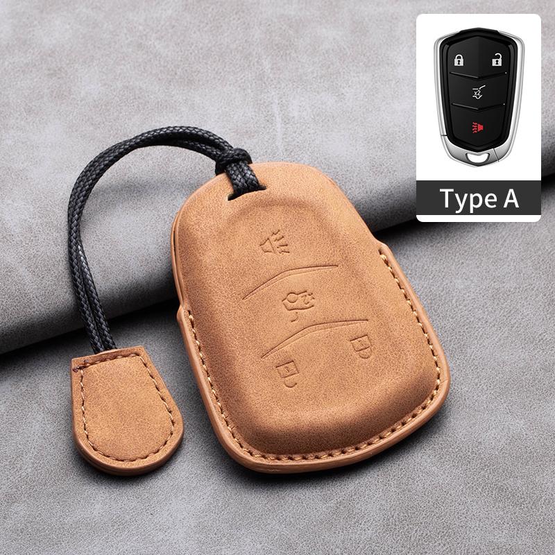 Новый чехол-накладка из овчины для автомобильного ключа-пульта для Cadillac ATS-L XTS XT5 CTS CT6 ATS 28T SRX Escalade 2015 Аксессуары для стайлинга