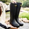 Модные резиновые сапоги, женские высокие резиновые сапоги для студентов, мужские резиновые сапоги для пары, водонепроницаемая рабочая обувь для улицы
