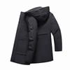 Winter Men's Cotton Coat Medium Long Thick Cotton Jacket for Keeping Warm, Dad's Cotton Jacket for Outerwear