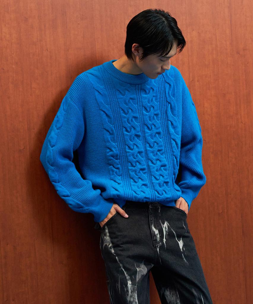 WMC Nerd Cable Knit_Blue