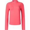 Fitness Logo Solid Color Slim Fit Long Sleeve T-Shirt Women Tops Coral A11W441201F-RD