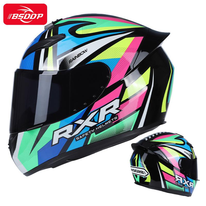 Motorcycle Helmet Racing Motocross Moto Helmets Full Face Helmets Flip up Moto Black Adult Motorbike Street Touring Cool Rider