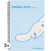 Sanrio Cornell Note Cinnamoroll, Blue, 3