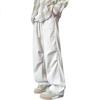 Casual Pants for Men, Autumn And Winter Sports Trendy Versatile Loose Straight-Leg Multi-Pocket Corduroy FPK47 Beige M