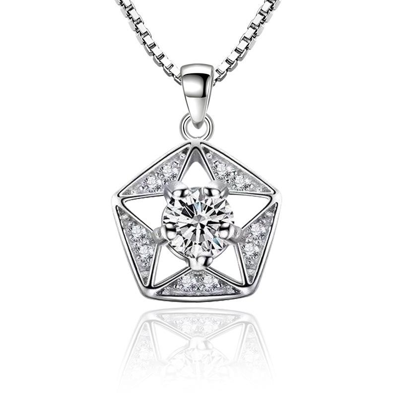 Lucky Five-Pointed Star Pendant, Retro Personalized Hollow Five-Pointed Star Pendant, Women'S Necklace Pendant.