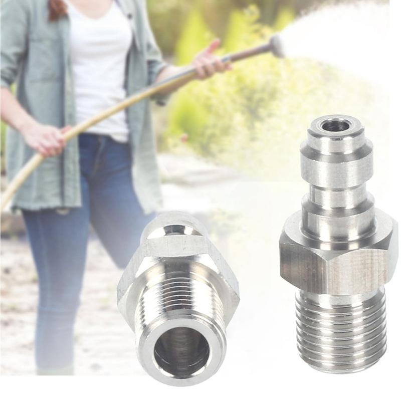 Быстроразъемные клапаны M10x1 / 1/8NPT / 1/8BSP с наружной резьбой, быстросоединяемые фитинги 8 мм для насосов высокого давления, 1-ходовые клапаны