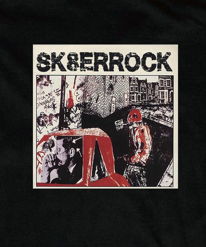 SK8ER ROCK Грязная Граффити Футболка ((черный))