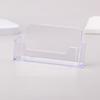 1Pc Clear Desk Shelf Box Storage Display Stand Acrylic Plastic Transparent Desktop Bussiness Card Holder Place Card Holder