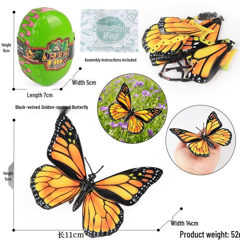 4D Stereo DIY Animal Model Kit: Eagle, Scorpion, Gecko, Rattlesnake, Spider, Lizard, Squirrel, Hedgehog