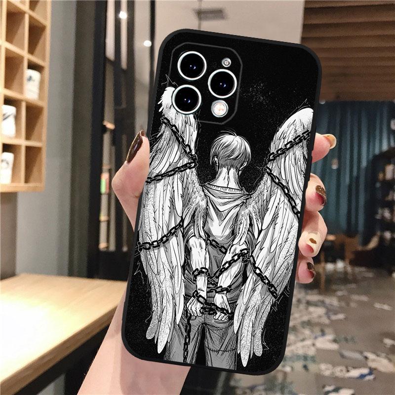 Чехол для телефона 'Ангел' для iphone 17 Pro Max 17 Pro Air 16 15 14 13 Pro Max 15 16 Pro 15Plus
