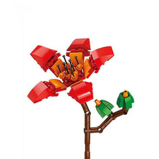 Flower Model Eternal Bouquet Building Blocks Creative Home Desk Plant Decoration Assemble Bricks Educational Toy Girl Kids Gifts