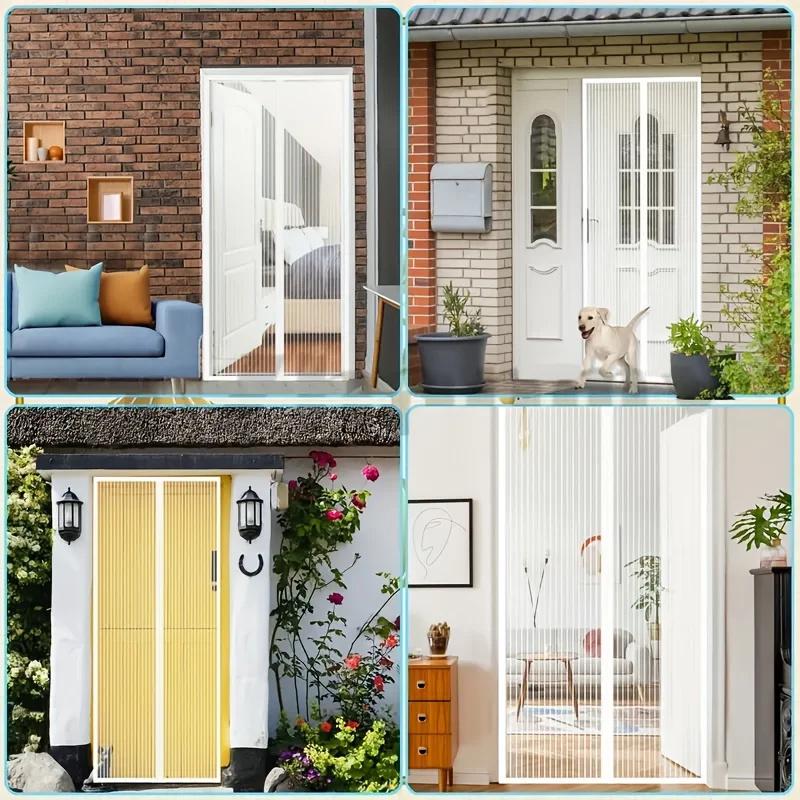 Летняя противомоскитная штора на дверь Летняя москитная сетка Магнитная штора от комаров для гостиной, спальни, кухни