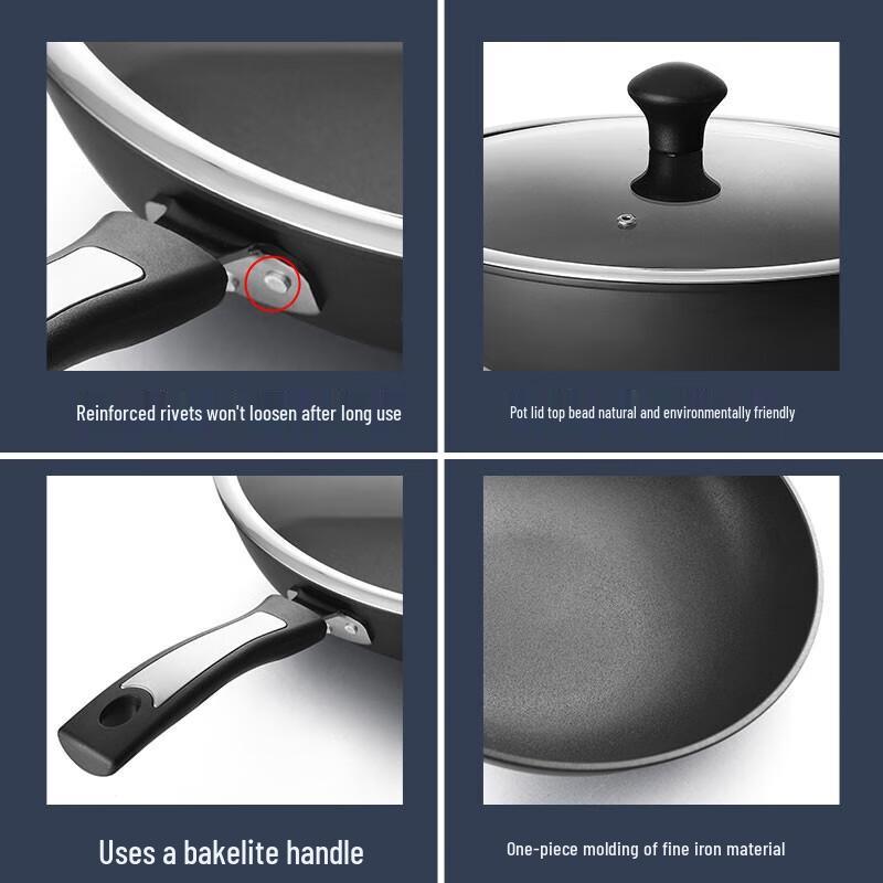 Kobach Andrew 32cm Iron Wok