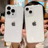 Роскошный прозрачный противоударный чехол для iPhone 15 14 13 12 Mini 11 Pro X XR XS Max 7 8 Plus SE прозрачный бампер мягкий чехол из ТПУ