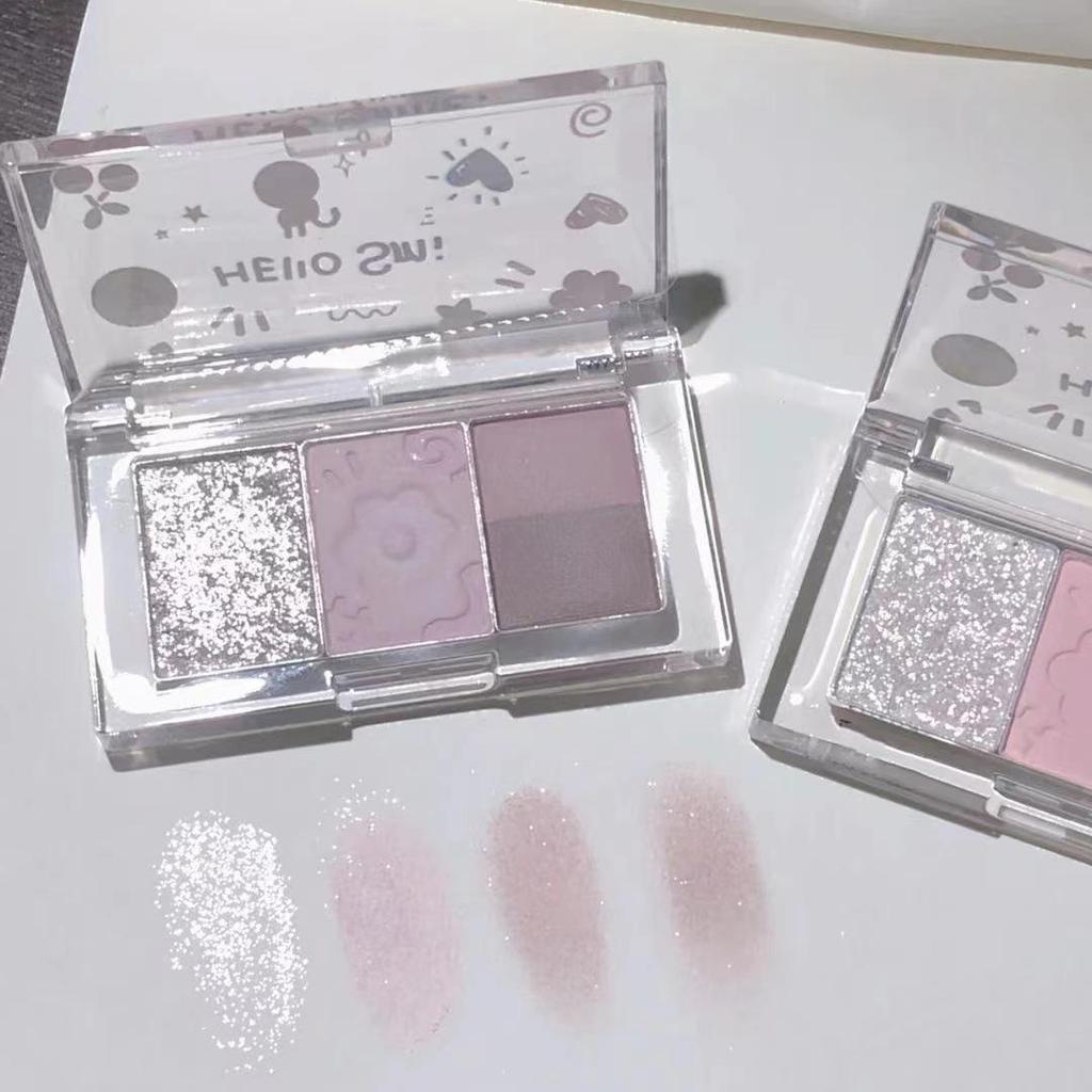 JADED 2022 Новая карманная палетка теней для век: Четырехцветная палетка теней для век, матовые и с блестками, в земляных тонах, с черной розой