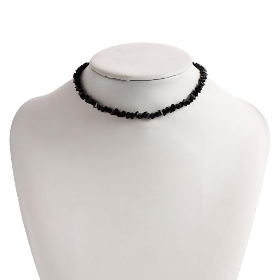 Yousheng женское ожерелье нерегулярный искусственный кристалл однотонный регулируемый с удлиненной цепочкой зажим-карабин клубный чокер для вечеринки дамское шейное украшение