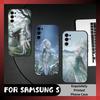 Игровой чехол для телефона ZiBai G-Genshin для Samsung S25, S24, S21, S22, S23, S20, Ultra, S26, Plus, Fe, Note, 5G Черный