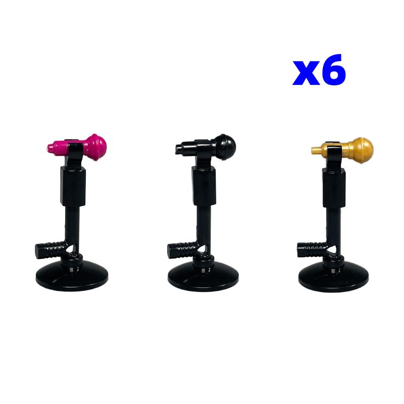 MOC Bricks Suona Horn Music Score Singer Saxophone Bass Figure Musical Instruments Educatinal Building Blocks Kids Girls Toys