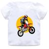 Крутые футболки для мальчиков для мотокросса Rider, летняя модная детская футболка, уличная одежда, одежда для маленьких девочек, детские топы