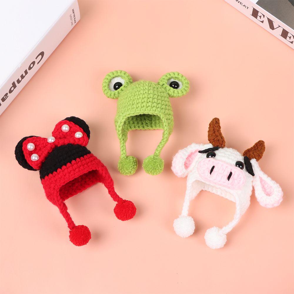 Clothes Accessories Fashion Cloth Cartoon Knitted Hats Doll Knitted Hat 1/12bjd Hat Animal Ear Caps