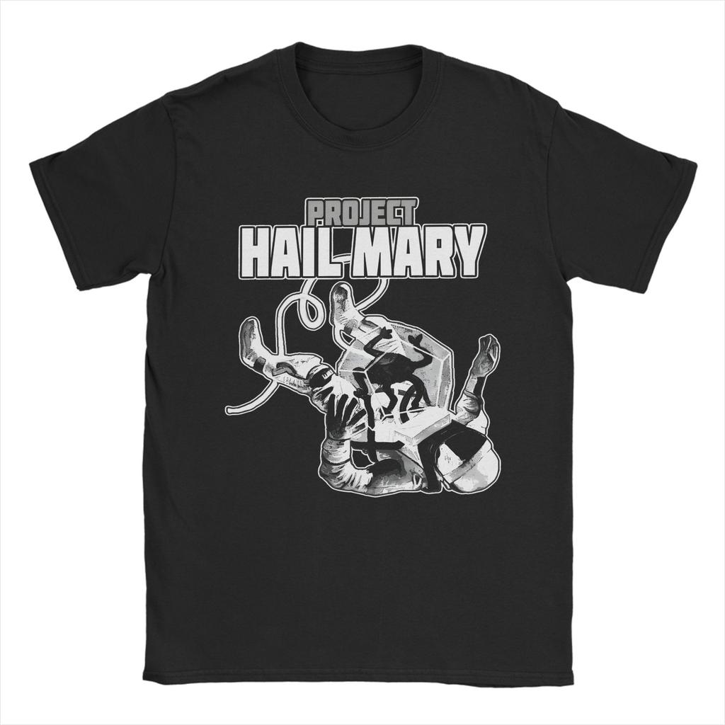 Унисекс Женская Футболка с Графическим Принтом Rocky Amaze Project Hail Mary Вдохновленная Рокки Научно-Фантастическая Хлопковая Футболка Одежда