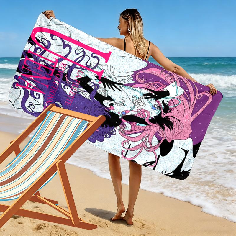 Revolutionary Girl Utena 2D Flat Print Beach Towel, Large Soft Quick Dry Towel for Beach Camping SwimmingXSTJ0915333