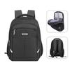 Мужской модный черный рюкзак для ноутбука, большая вместимость, сумка на два плеча, школьная сумка для студентов, дорожная сумка для отдыха на природе