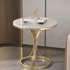 Creative Nordic Coffee Tables Movable Tea Table Center Table Circular Tabletop Rock Slab Material Modern Furniture Living Room O