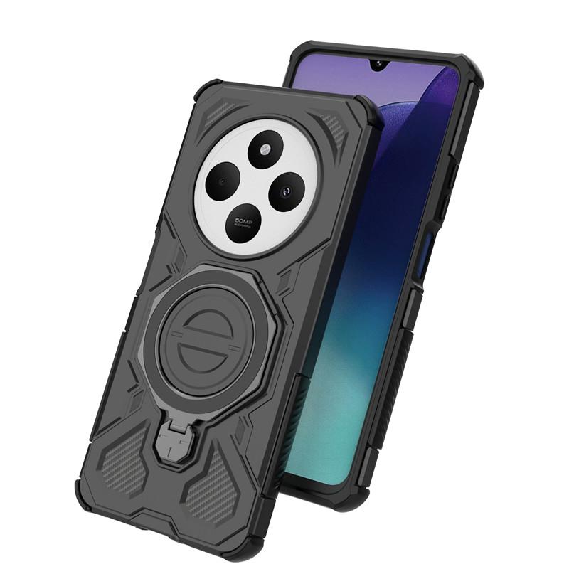Магнитный Чехол Для Телефона Xiaomi Redmi 14C Чехол Xiaomi Redmi 14C Обложка Ударопрочный Magsafe Беспроводная Зарядка Чехол Xiaomi Redmi 14C