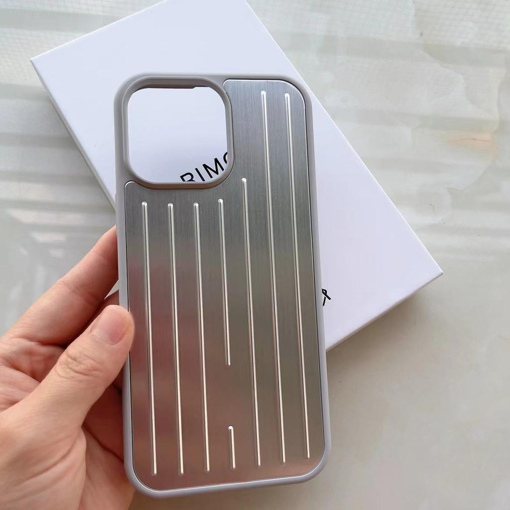 Стильный деловой чехол для телефона с 3D гофрированной полоской, чехол-бампер, жесткий, противоударный, с коробкой для iPhone 16 15 14 13 ProMax