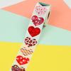 500Pcs/Roll Heart-shaped Labels Sticker Candy Gift Box Wedding Valentines Decals