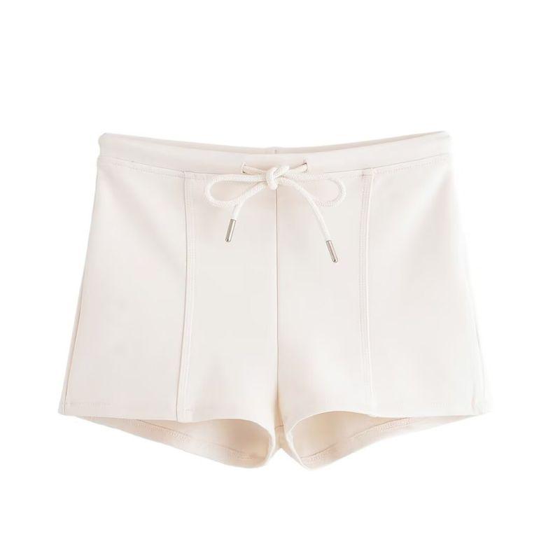 Kaslead New Women Clothes Western Style Zipper Ornament Double-sided Cloth Top Shorts 3641381 3641382