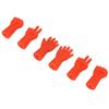 Knitting Needle Stoppers, 24 Pcs Rubber Needle Tip  ors with Rock Paper Scissors Design for Knitting Wving Crocheting Craft  