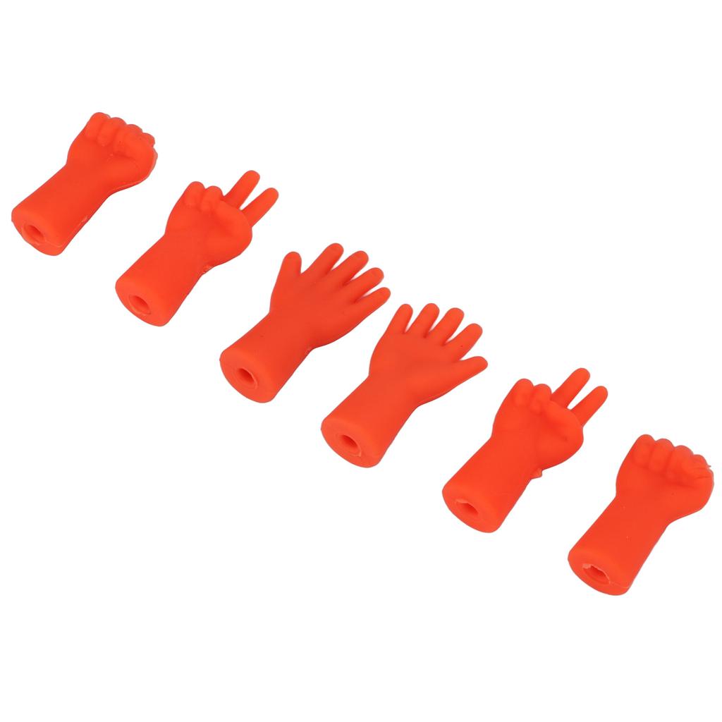 Knitting Needle Stoppers, 24 Pcs Rubber Needle Tip ors with Rock Paper Scissors Design for Knitting Wving Crocheting Craft
