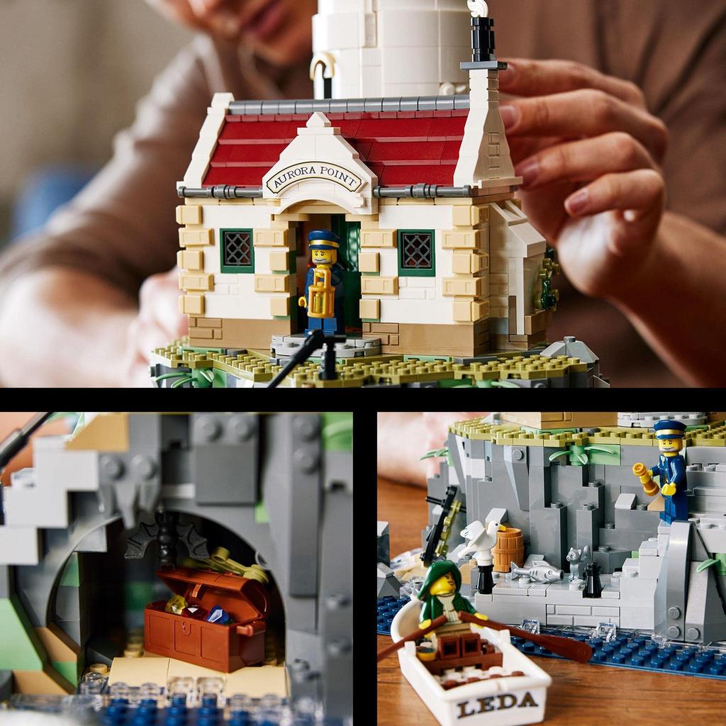 LEGO Ideas Lighthouse (with Motor) Toy, Gift for Birthdays, Christmas, Men, Women, Interior Decor, Stylish, Mom, Dad, 21335