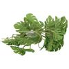 With Suction Cup Artificial Palm Plants Plastic Reptile Leaf Decoration  Reptile Terrarium