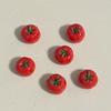 10Pcs Realistic 3D Mini Tomato Figurines Cute Vegetable Miniature DIY Scene Decorations Self-made Hair Clip Jewelry Accessories