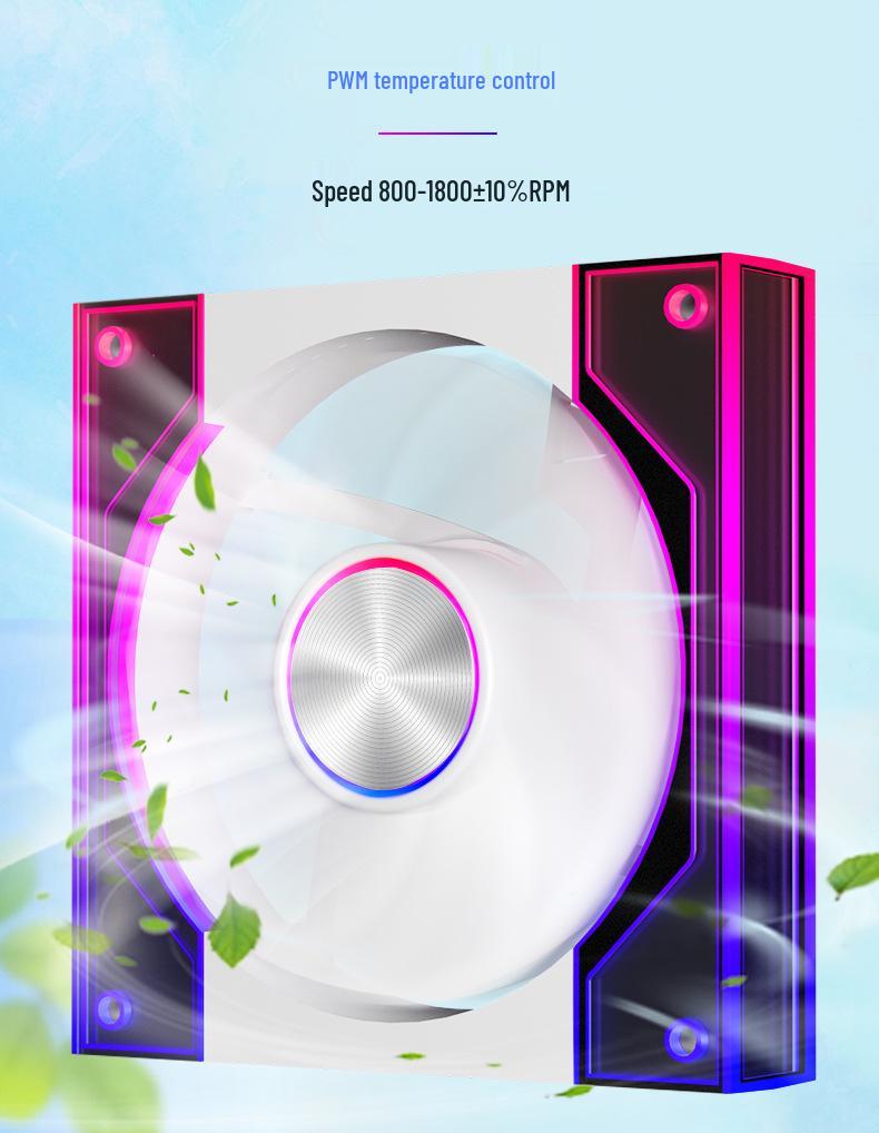 Корпусный вентилятор Prism 10PRO 12CM ARGB с ШИМ-управлением температурой и синхронизацией