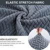 Long Plaid Jacquard Chair Cover Stretchable Seat Cover for Home Hotel Restaurant Dining Chairs